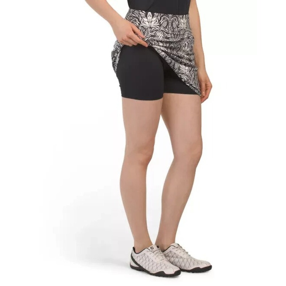 NWT~Tommy Bahama Active Size X-Small Black/White Pineapple‎ Print~Skort~Pockets - Picture 10 of 11
